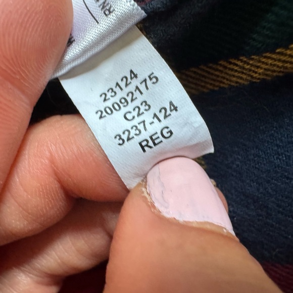 Duluth Trading shirt red navy tartan plaid relaxed fit button front flannel 2XL - Picture 4 of 8